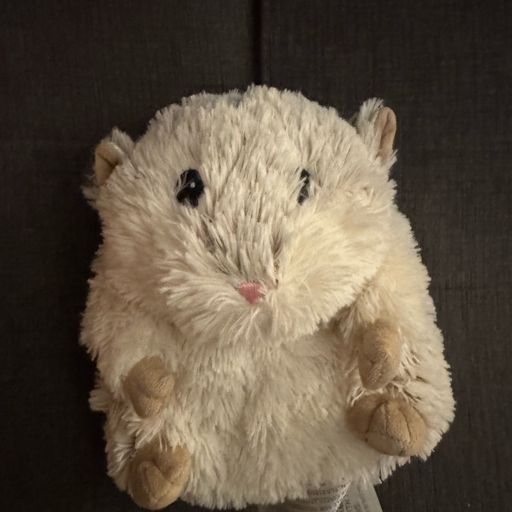 Warmies Warmie Heatable Cream and Tan Plush Hamster Toy